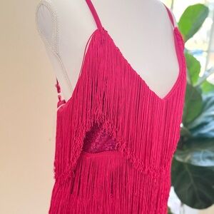 Fringe Pink Dress